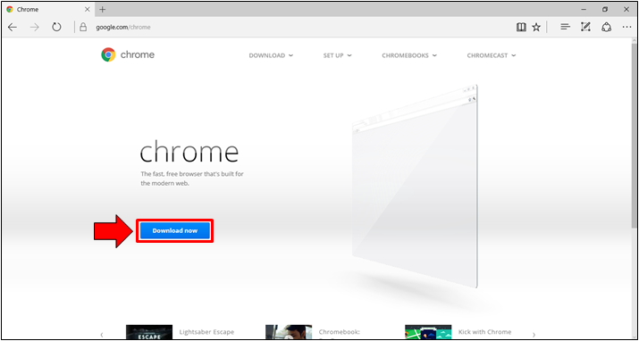 How to download chrome on microsoft edge